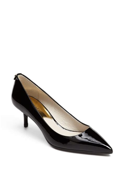 michael kors high heels schwarz|michael kors black kitten heels.